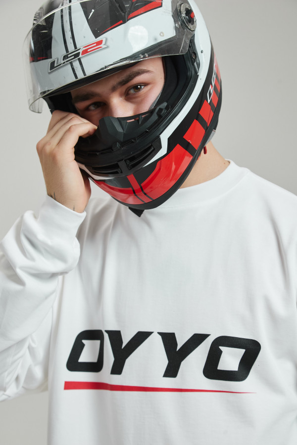 Лонгслив OYYO RACER RED белый S