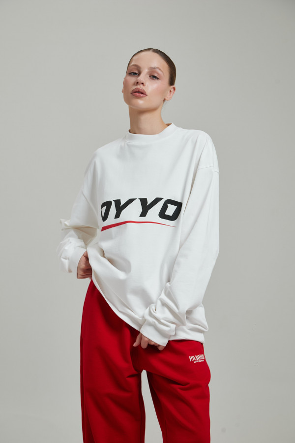 Лонгслив OYYO RACER RED белый S