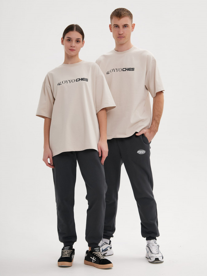Футболка OYYO CLOTHES бежевая M