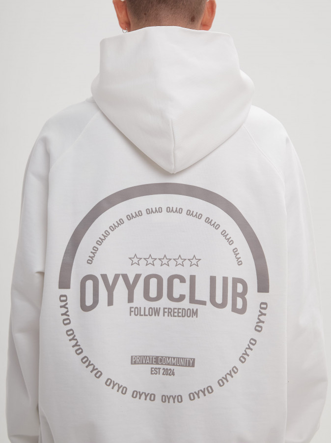 Худи OYYO CLUB белый (S)