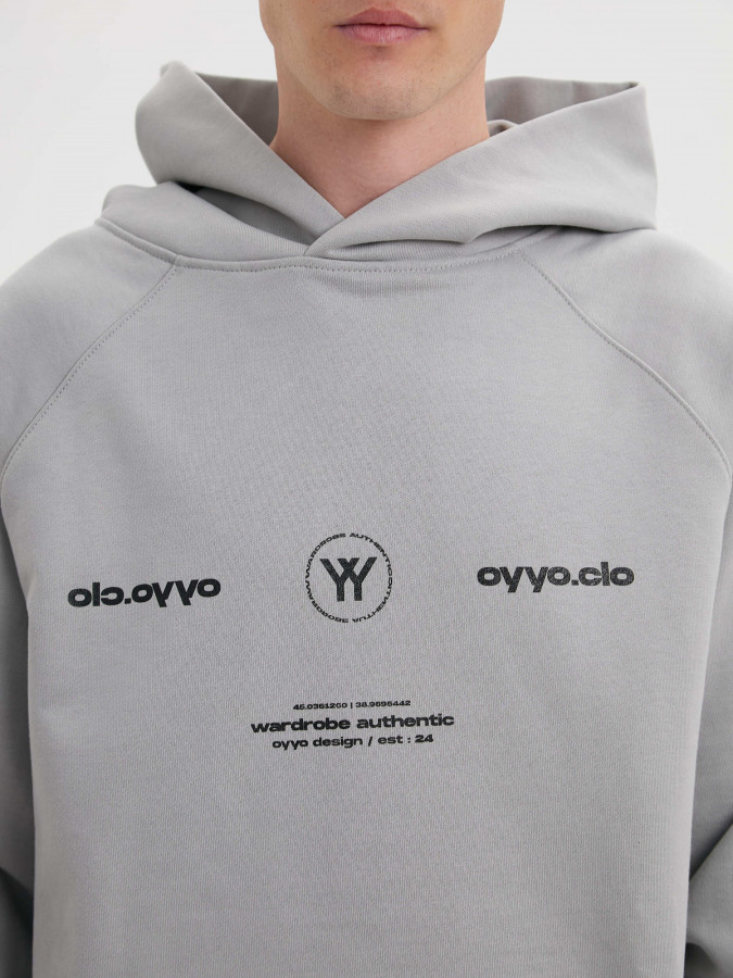 Худи OYYO LOCATION серый (M)