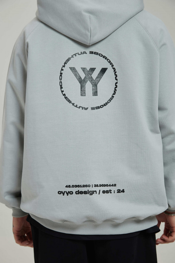 Худи OYYO LOCATION серый (M)