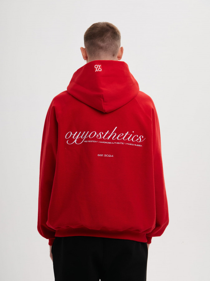 Худи красный OYYOSTHETICS REVERSE (S)